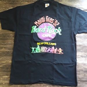 Rare Vintage Hard Rock cafe Mardi Gras Tshirt